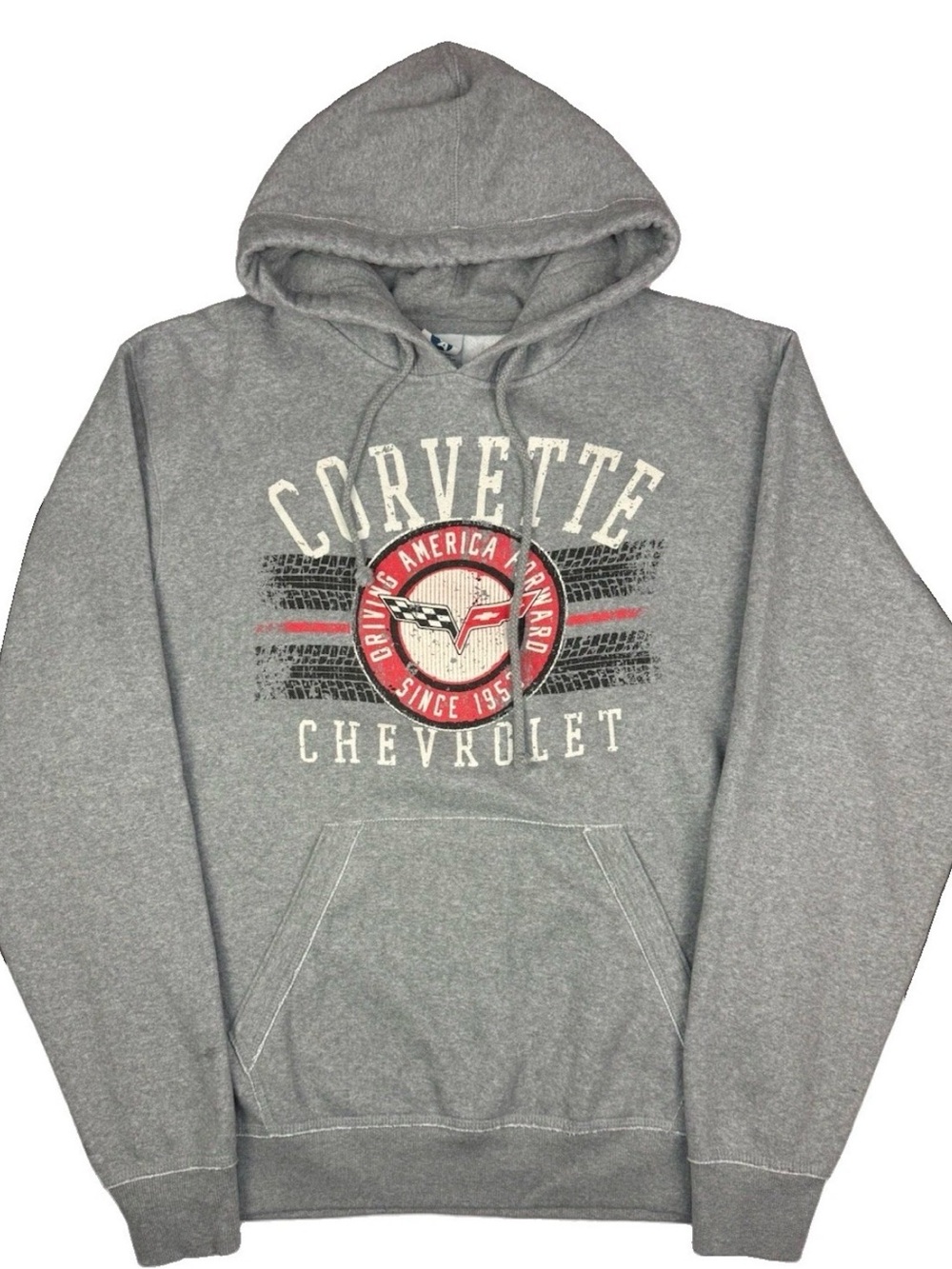 Vintage Chevrolet Corvette Hoodie Sweatshirt Large New Agenda Driving America